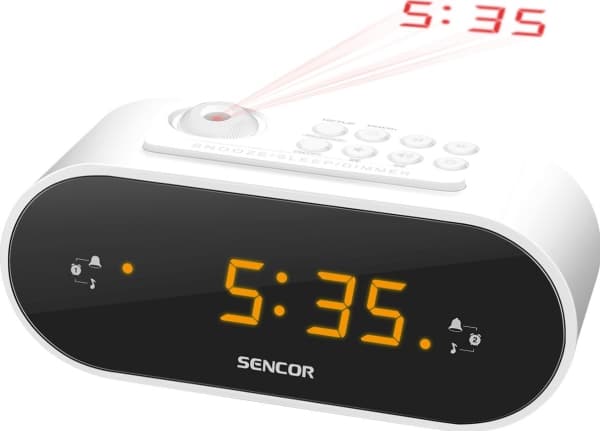 Sencor SRC 3100 W - Klokkeradio - hvit