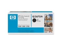 HP 308A - Svart - original - LaserJet - tonerpatron (Q2670A) - for Color LaserJet 3500, 3500n, 3550, 3550n, 3700, 3700d, 3700dn, 3700dtn, 3700n