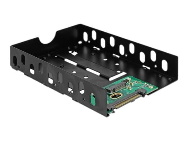 Delock - Uttagbar harddiskramme - 3,5" to M.2 Sort