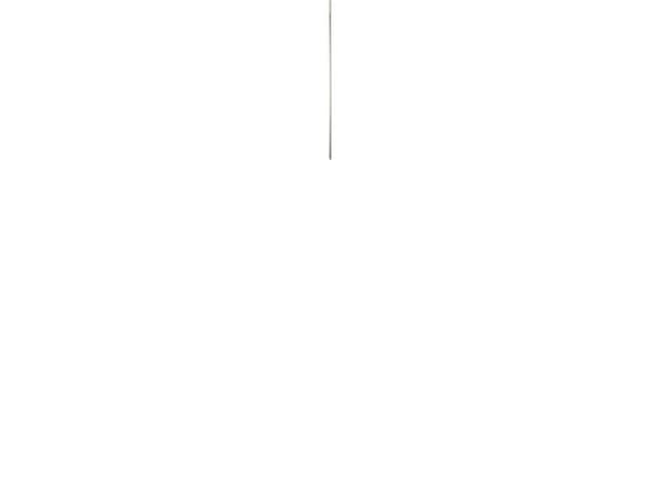 Skaft med gevind, Vikan, 150,5x2,2x2,2cm, Ø2,2cm, hvid