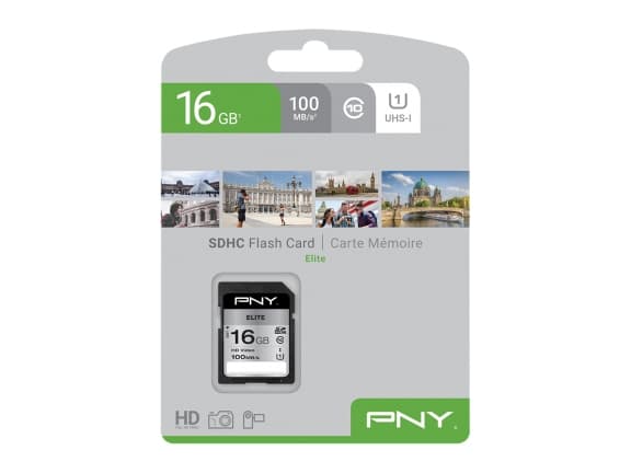 PNY Elite - Flashhukommelseskort - 16 GB - UHS-I U1 / Class10 - SDHC UHS-I