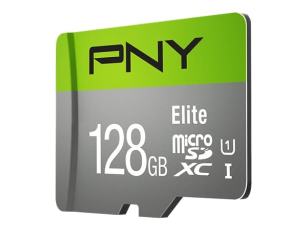 PNY Elite - Flash-minneskort - 128 GB - UHS-I U1 / Class10 - mikroSDXC UHS-I