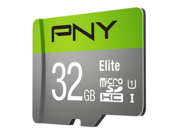 PNY - Flashminnekort (microSDHC til SD-adapter inkludert) - 32 GB - UHS Class 1 / Class10 - microSDHC UHS-I