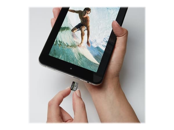 PNY PRO Elite - Flash-minneskort (microSDXC till SD-adapter inkluderad) - 64 GB - A1 / Video Class V30 / UHS-I U3 / Class10 - mikroSDXC UHS-I