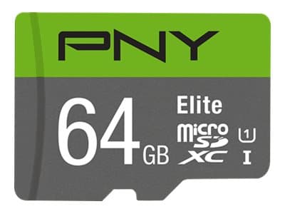PNY Elite - Flashminnekort - 64 GB - UHS-I U1 / Class10 - microSDXC UHS-I