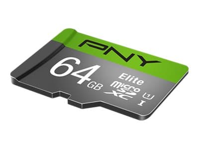 PNY Elite - Flashminnekort - 64 GB - UHS-I U1 / Class10 - microSDXC UHS-I