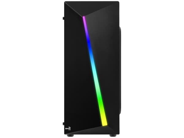 AeroCool Shard - Tower - ATX - sidepanel med vindu (akryl) - ingen strømforsyning (ATX) - svart - USB/lyd