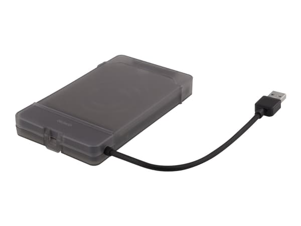DELTACO - Förvaringslåda - 2.5" - SATA 6Gb/s - USB 3.1 (Gen 1) - svart