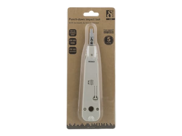 DELTACO VK-262 - Perforeringsverktyg - vit