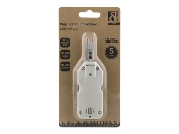 Compact network cable punchdown tool, Krone LSA, white