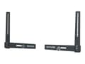 Miniatyrbild 1 av 4: SMS Icon Universal Soundbar Holder - Monteringssats (2 soundbar-konsoler) - för soundbar - nedanför skärmen