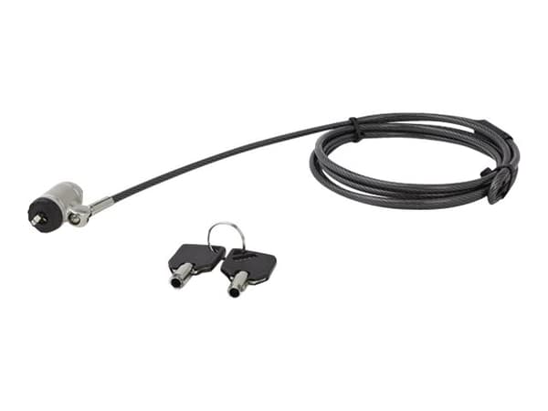 StarTech.com 6ft (2m) Laptop Cable Lock with Keys, Keyed Security Cable Lock for Compatible K-Slot Laptops, Desktops, Computers & Other Devices, Anti