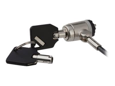 StarTech.com 6ft (2m) Laptop Cable Lock with Keys, Keyed Security Cable Lock for Compatible K-Slot Laptops, Desktops, Computers & Other Devices, Anti