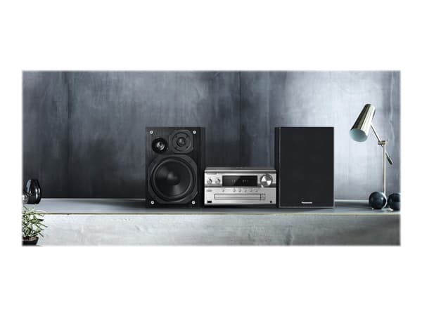 Panasonic SC-PMX94EG-S, Kodin mikroaudiojärjestelmä, Musta, Hopea, 120 W, 2-suuntainen, 14 cm, 19 cm