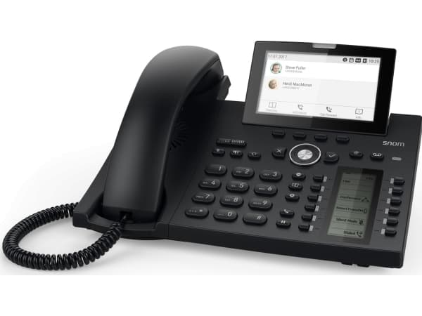 Snom D385, IP Phone, Musta, Johdollinen puhelin, Pöytä/Seinä, Kanavansisäinen, Out-of band, SIP-tiedot, 12 linjat