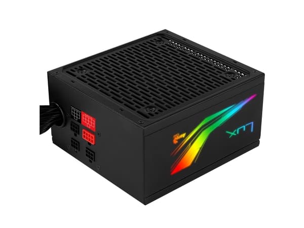 Aerocool LUX RGB 550M, 550 W, 200 - 240 V, 50 - 60 Hz, 4 A, 100 W, 504 W Sort