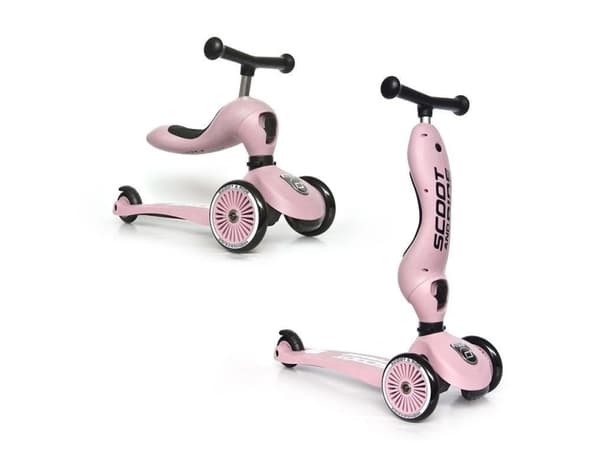 Paspirtukas - balansinis dviratukas Scoot & Ride Highwaykick 1 2in1 Rose 96270