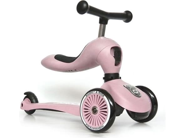 Paspirtukas - balansinis dviratukas Scoot & Ride Highwaykick 1 2in1 Rose 96270