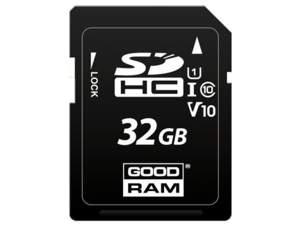 GOODRAM S1A0 - Flashminnekort - 32 GB - Video Class V10 / UHS-I U1 / Class10 - SDHC UHS-I