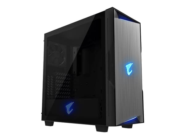 AORUS C300 GLASS - Tower - ATX - sidepanel med vindu - ingen strømforsyning (ATX) - svart - USB/Audio/HDMI Sort