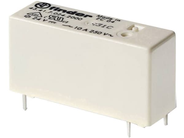 24VDC 10A-250VAC RELÆ 1 VEKSLER