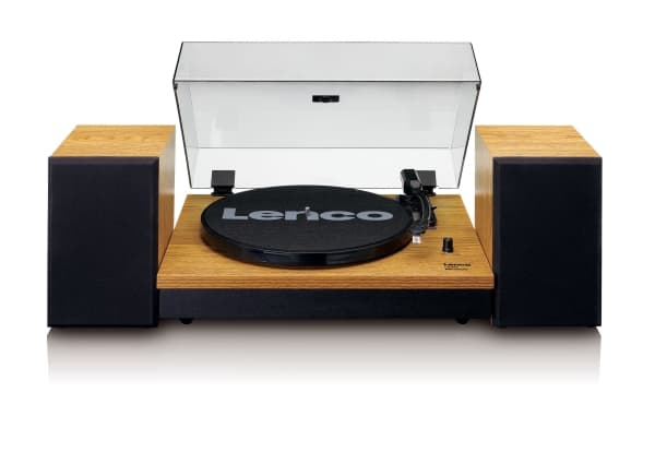 Lenco LS-300, Hihnakäyttöinen levysoitin, Musta, Puu, MDF-levy, 33,45 RPM, AC, 24 W