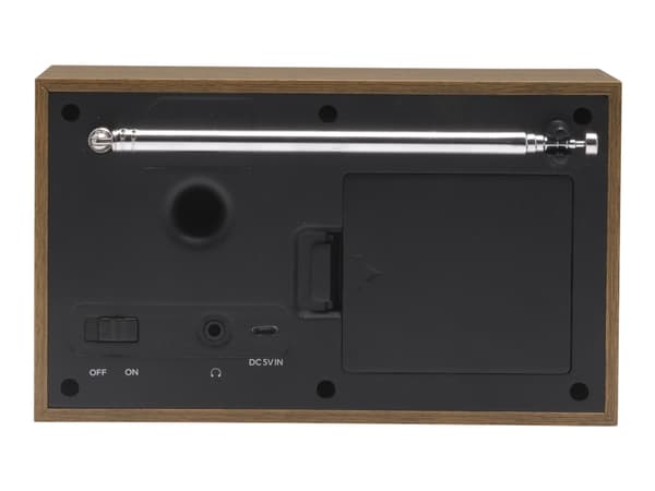 Denver DAB-46WHITE, Analog & Digital, DAB+,FM, 2 W, LCD, Brun, Hvid