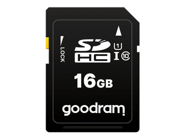 GOODRAM S1A0 - Flashminnekort - 16 GB - Video Class V10 / UHS-I U1 / Class10 - SDHC UHS-I