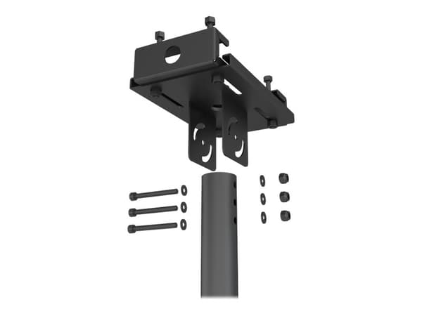 Multibrackets 6386, Puristin, Musta, Terästä, 90 kg, 2,1 kg, 230 mm
