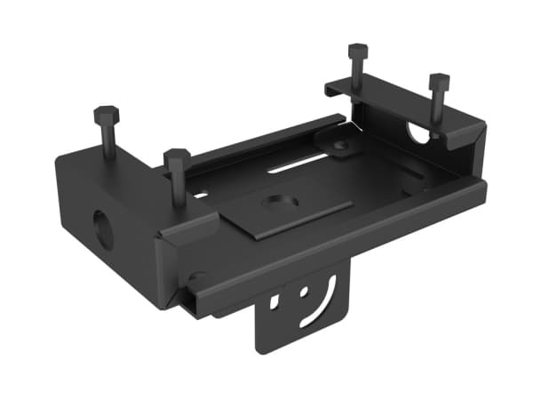 Multibrackets 6386, Puristin, Musta, Terästä, 90 kg, 2,1 kg, 230 mm