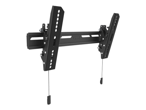 Multibrackets M OLED Super Slim Tilt - Konsol - för LCD-TV/välvd LCD-TV - plast, aluminium, stål - svart - skärmstorlek: 32"-65" - väggmonterbar