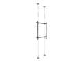 Miniatyrbilde 3 av 5: Multibrackets M Pro Series Wire 300 - Brakett - for LCD-skjerm - aluminium, stål - svart - skjermstørrelse: 40"-65" - takmonterbar