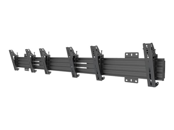 Multibrackets PRO Series M Wallmount Pro MBW3U Tilt 200 - Konsol - för 3 LCD-bildskärmar - plast, aluminium, stål - svart - skärmstorlek: 27"-32" - v