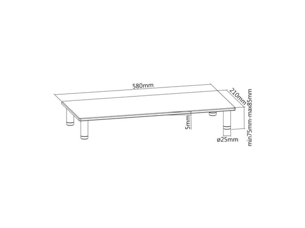 ROLINE 17023376, Fristående, 20 kg, Transparent