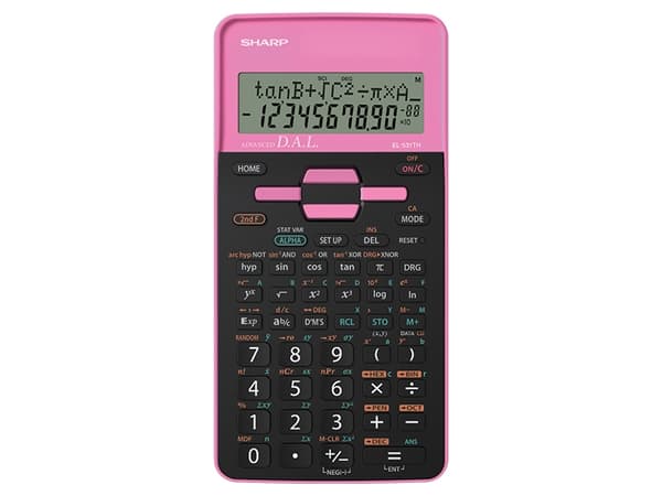 Sharp EL531THBPK - ROSA, Lomme, Vitenskaplig, 10 sifre, 2 linjer, Batteri, Sort, Rosa Sort, Rosa