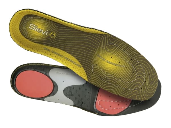 Sievi Dual Comfort Plus: High Arch, Unisex, Voksen, Komfort-innersåle, Svart, Grå, Rød, Gult, EUE, 1 stykker