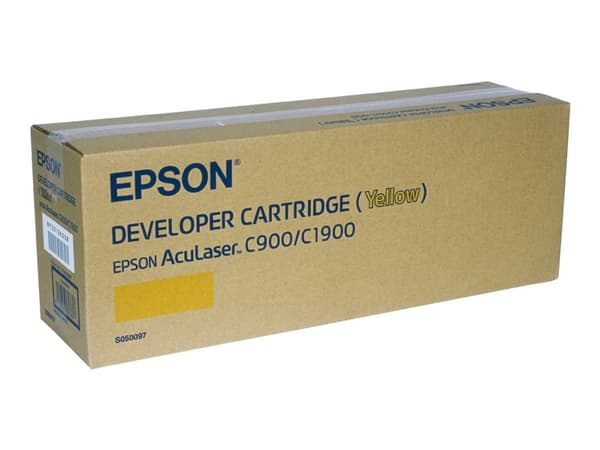 Epson S050097 - Gul - original - fremkallerpatron - for AcuLaser C1900, C1900 WiFi, C1900D, C1900PS, C1900S, C900, C900+, C900N, C900N+