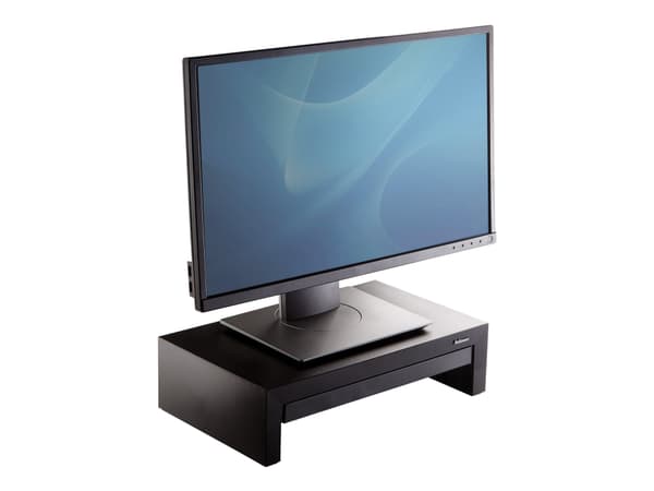 Fellowes Designer Suites Monitor Riser - Höjdjusterbart bildskärmsställ - svart, päron