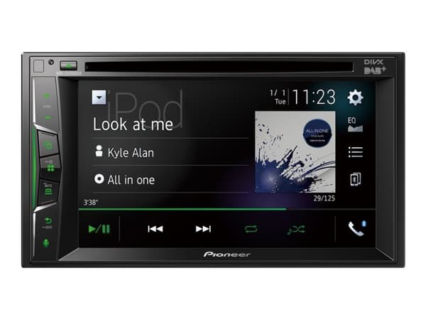 Pioneer AVH-Z3200DAB - DVD-receiver - display - 6.2" - berøringsskjerm - enhet i instrumentbordet - Double-DIN - 50 watt x 4