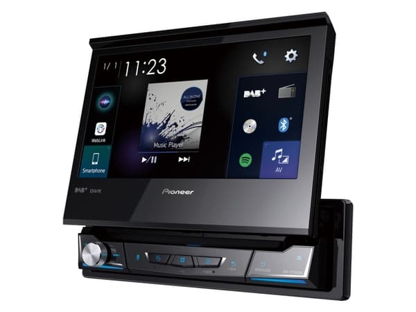 Pioneer AVH-Z7200DAB - DVD-vastaanotin - näyttö - 7" - kosketusnäyttö - korvakäytävään asennettava laite - Single-DIN - 50 wattia x 4 kpl