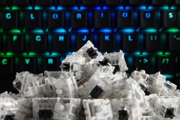 Gateron - Tangentbordsswitch - svart (paket om 120) - för GMMK Full Size ISO - Customized
