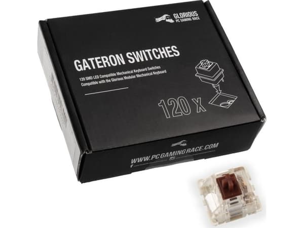 Gateron - Tastatursvitsj - brun (en pakke 120) - for GMMK Full Size ISO - Customized