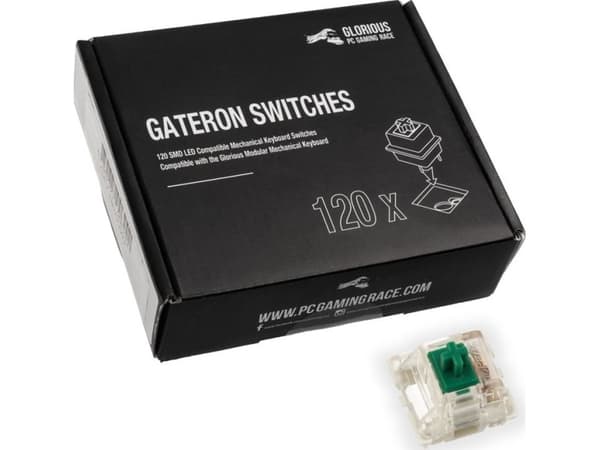 Gateron - Tastatursvitsj - grønn (en pakke 120) - for GMMK Full Size ISO - Customized