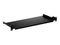 Intellinet - Hylla för rack - svart, RAL 9005 - 1U - 19"
