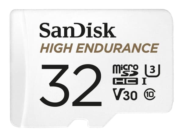 SanDisk High Endurance, 32 GB, MicroSDHC, Luokka 10, UHS-I, 100 MB/s, 40 MB/s