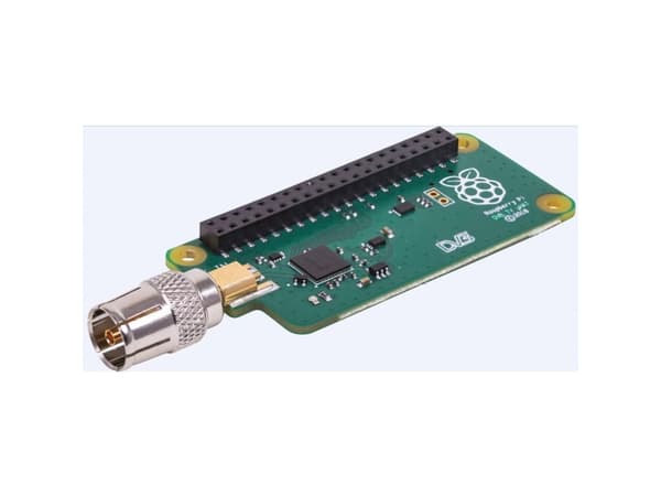 Raspberry Pi TV HAT, DVB-T,DVB-T2, VHF, Hopea, Musta