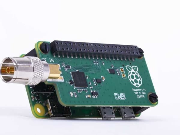 Raspberry Pi TV HAT, DVB-T, DVB-T2, VHF, Sølv, Sort