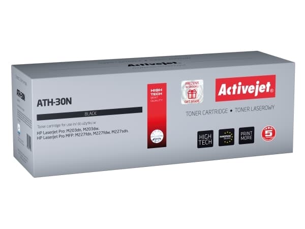 Activejet ATH-30N, 1600 sidor, Svart, 1 styck