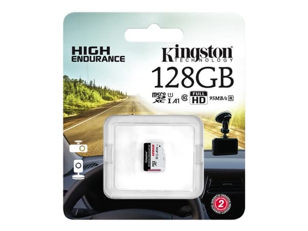 Kingston High Endurance - Flashminnekort - 128 GB - A1 / UHS-I U1 / Class10 - microSDXC UHS-I
