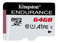 Miniatyrbild 1 av 5: Kingston High Endurance - Flash-minneskort - 64 GB - A1 / UHS-I U1 / Class10 - mikroSDXC UHS-I